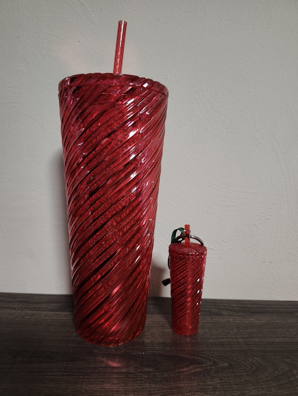 Starbucks Red Cup And Matching Keychain